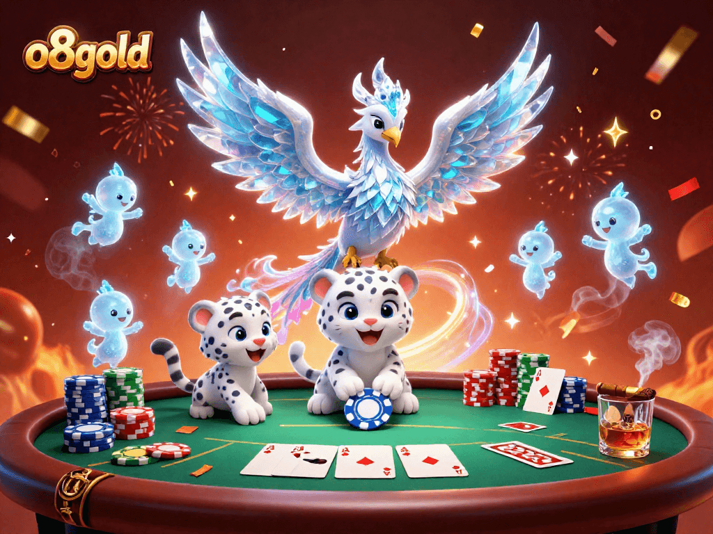 Experience thrilling gameplay with o8gold in this vibrant casino scene featuring a festive atmosphere.