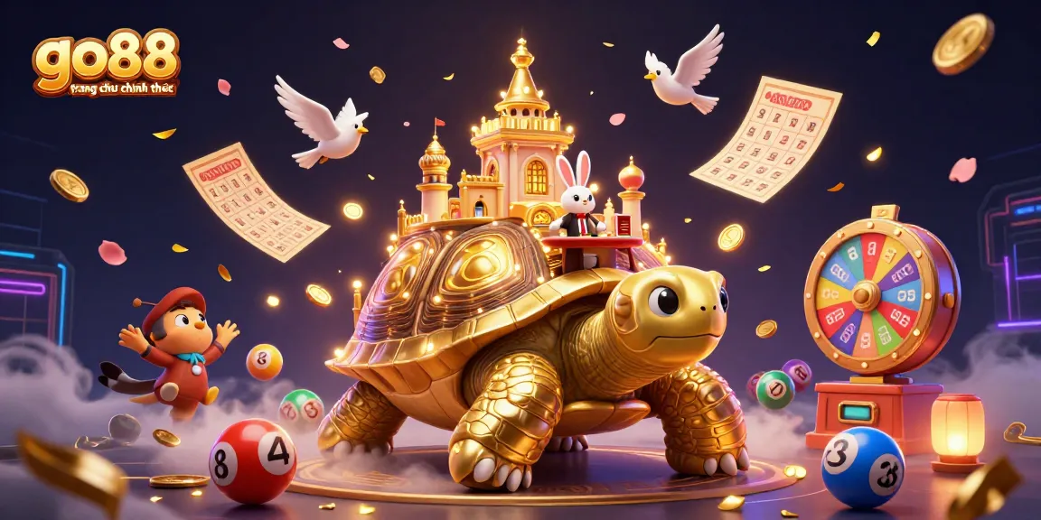 Experience vibrant gameplay with go88 trang chu chinh thuc, featuring a golden tortoise casino scene.