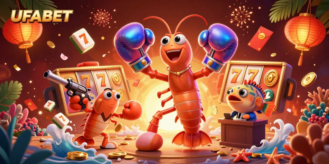 Engage with UFABET's dynamic 3D betting scene featuring animated casino elements and vibrant colors.