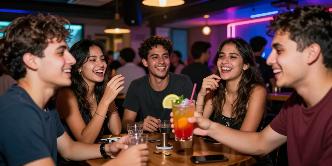 Club21id offers vibrant nightlife experience with friends enjoying drinks at a club.
