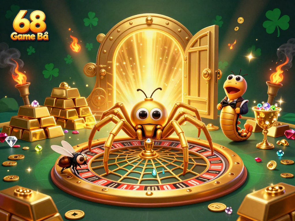 Experience the excitement of 68 Game Bài as animated creatures bring casino fun to life.