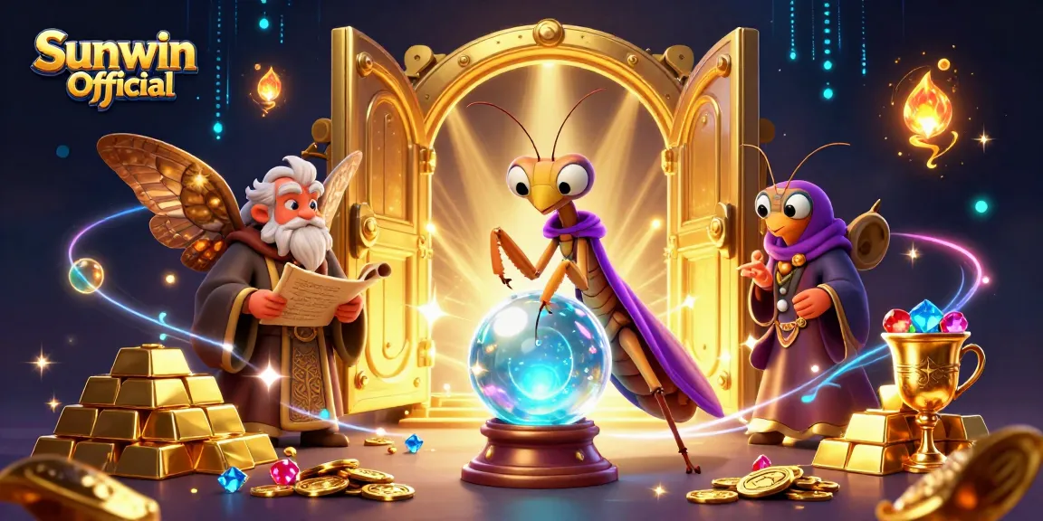 Engage with Sunwin Official by exploring captivating games and treasures in a mystical casino world.