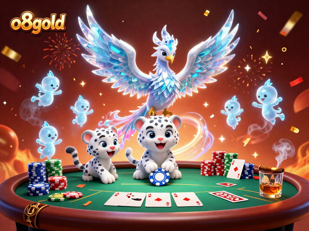 Experience thrilling gameplay with o8gold in this vibrant casino scene featuring a festive atmosphere.